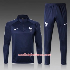 France Ensemble Sweat d'entrainement 2018 Bleu II